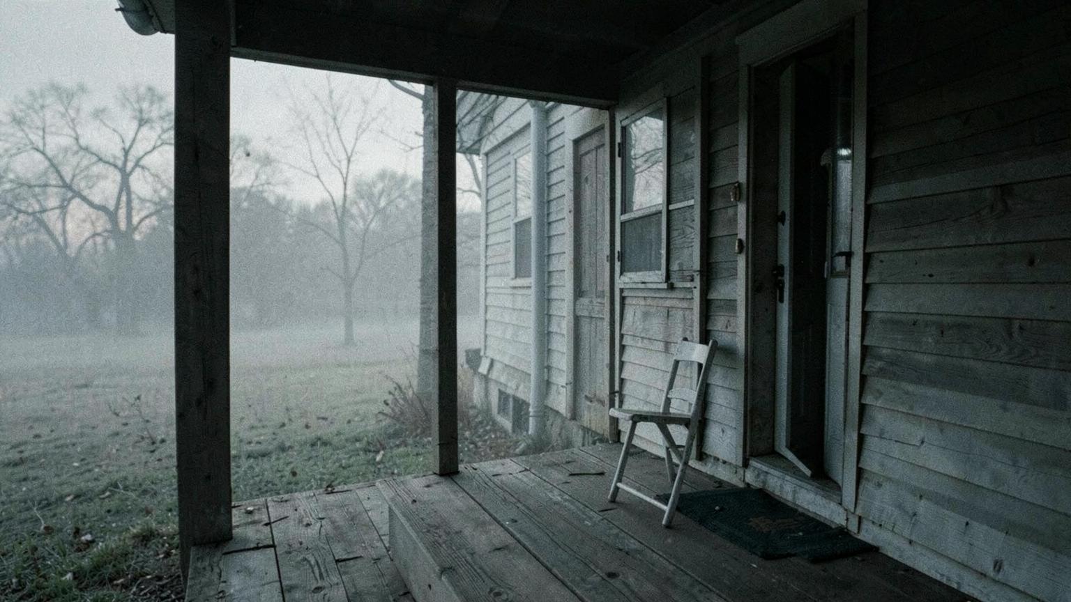 A porch without her on it — The empty house