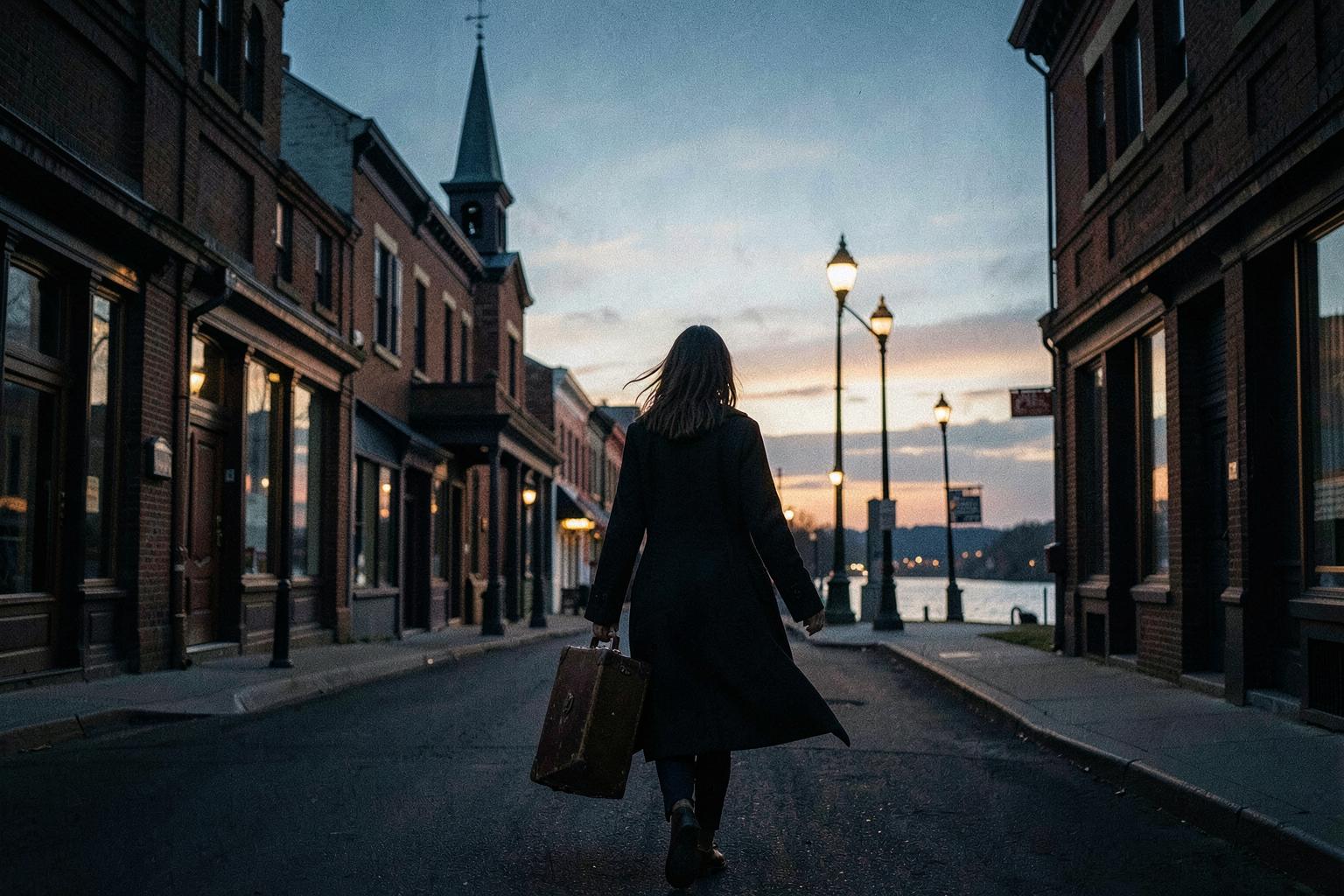The street she grew up on — Freedom, Pennsylvania